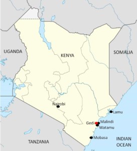 Kenya Gedi map