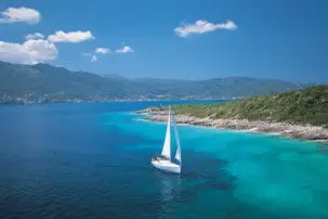 Greek island sailing