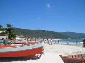 Armacao beach in Florianopolis