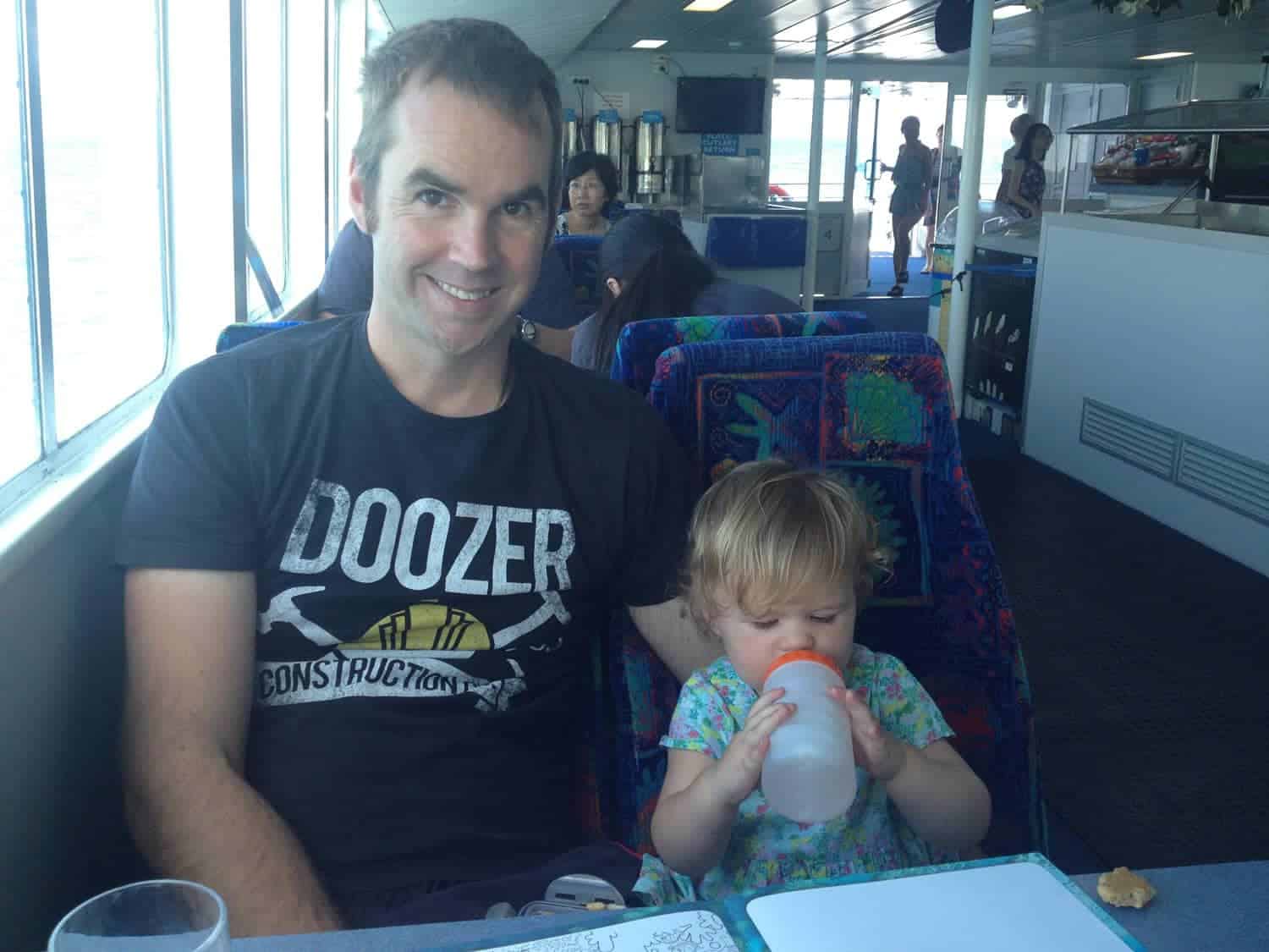 Taking a child to the Great Barrier Reef