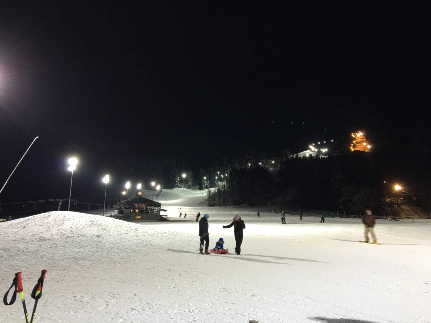 night skiing in Austria