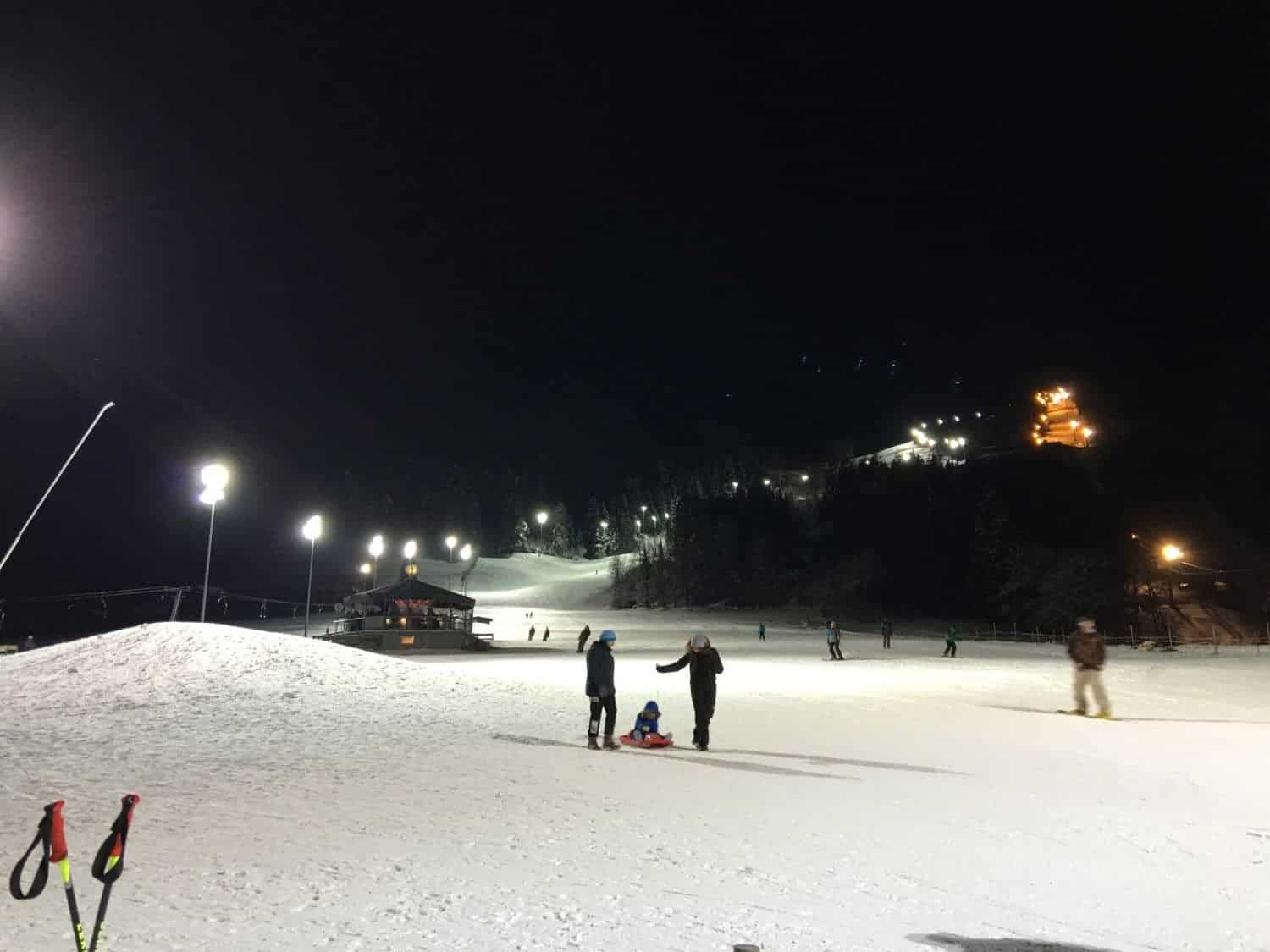 Night Skiing in Austria