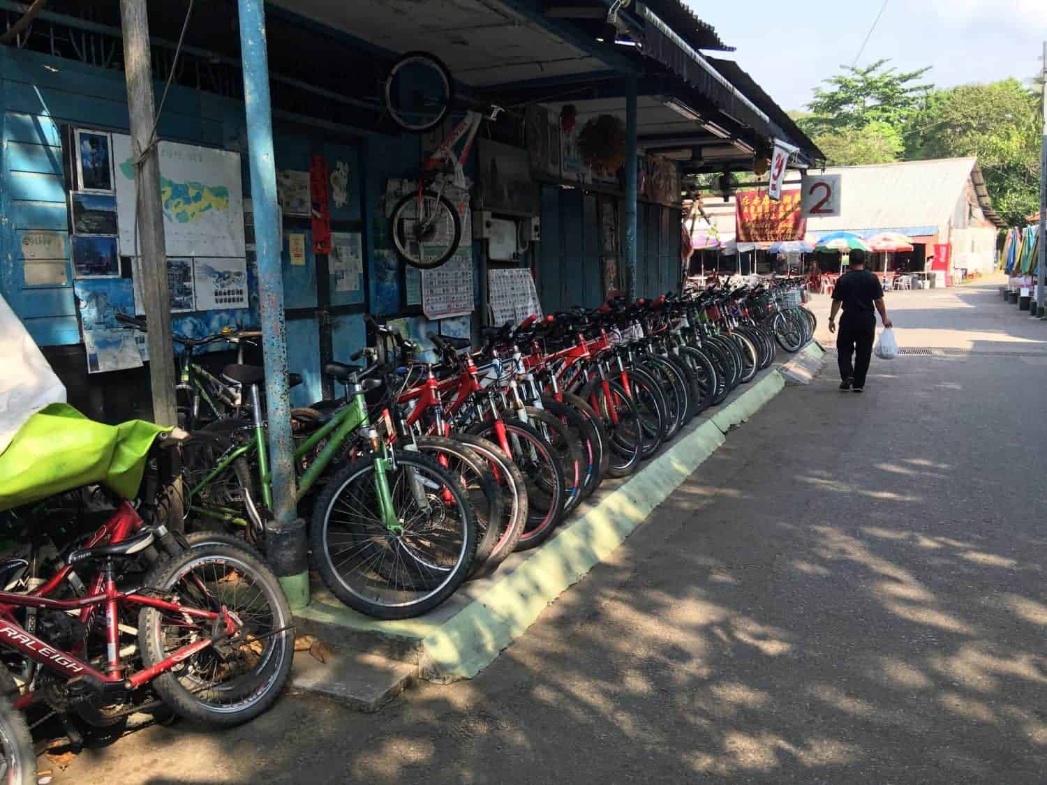 Bike hire on Pulau Ubin