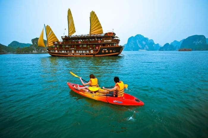 Junk boats in Vietnam
