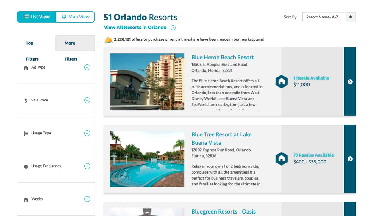 Timeshare rental website review