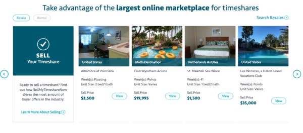 Sell my timeshare now website review